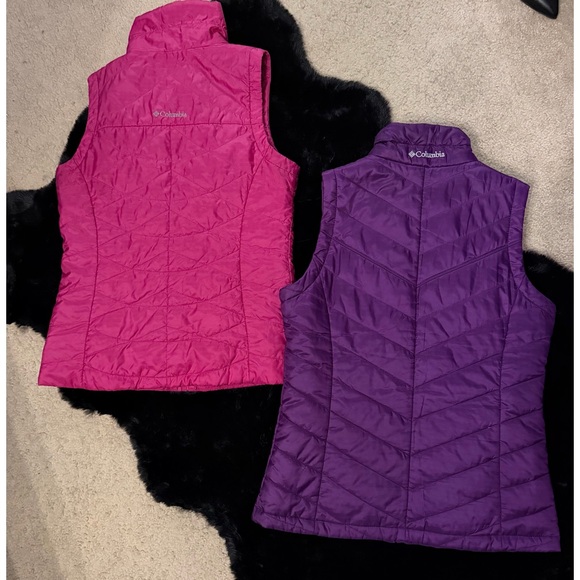 Columbia Women's Pink and Purple Vests Omni Heat - Picture 4 of 6
